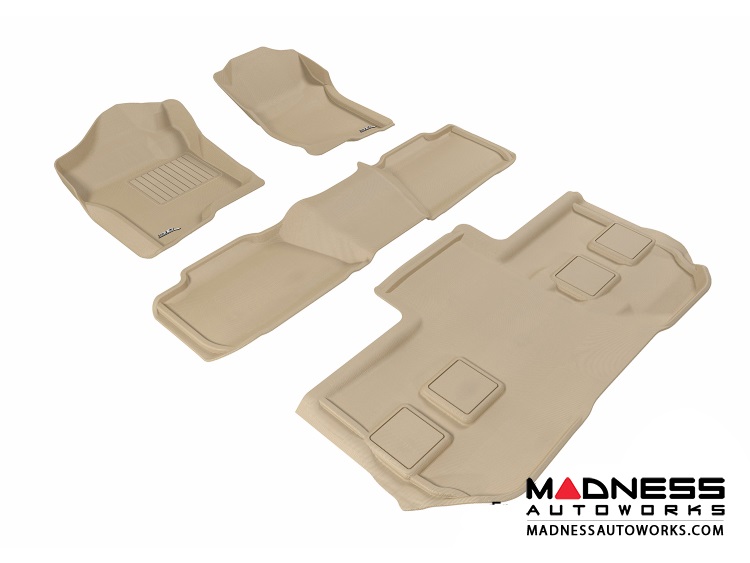 Chevrolet Suburban Floor Mats (Set of 4) Tan by 3D MAXpider (2011
